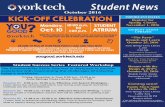 October 2016 - York Technical College...Sept. 15, Oct. 20, and Nov. 17 Indian Land Center Sept. 14, Oct. 12, and Nov. 9 Career Resources: Work-Based Learning Information Job Search