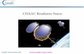 CDAAC Readiness Status605/datastrea… · COSMIC retreat October 2005 UCAR COSMIC Project Office Missing from CDAAC 1.0 • TIP instrument processing: • Level 1b radiance and pointing