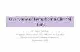Overview of Lymphoma Clinical Trials€¦ · Overview of Lymphoma Clinical Trials Dr Pam McKay Beatson West of Scotland Cancer Centre Lymphoma Action Patient Conference September