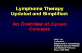 Lymphoma Therapy Updated and Simplified: An Overview of ... Overview-Advances in Lymphoma Therapy • Advances in understading of Disease biology • Advances in Prognostication –Identification