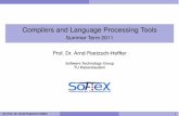 Summer Term 2011 Prof. Dr. Arnd Poetzsch-Heffter · 2020-07-14 · Content of Lecture 1.Introduction 2.Syntax and Type Analysis 2.1Lexical Analysis 2.2Context-Free Syntax Analysis