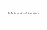 Code Generation: Introductionlecture11.pdf · 17: iload_1 18: iconst_1 19: iadd 20: istore_1 21: iload_2 22: iconst_2 23: iload_1 24: imul 25: iadd 26: iconst_1 27: iadd 28: istore_2