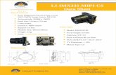 LI-IMX335-MIPI-CS Data Sheet - Leopard Imaging Inc. · 2018-06-18 · LI-IMX335-MIPI-CS LEOPARD IMAGING INC Data Sheet Rev. 1.0 Key Features Sony Diagonal 6.52 mm (Type 1/2.8) 5MP