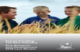 Future Proofing The Rice Industry - RGA files/RGA... · Rice Industry R&D Plan 2016/17–2021/22 (Rice R&D Plan). Of the ten future RD&E priorities, the first five relate to improved