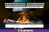 PROFESSIONAL EXPERIENCE PARTICIPANT HANDBOOK · 4 PROFESSIONAL EXPERIENCE PARTICIPANT HANDBOOK – BEGINNING TEACHING THEORY 2019 | TABOR 1.2 Roles and Responsibilities of Participants