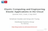 Elastic Computing and Engineering Elastic Applications in ...€¦ · Elasticity Service computing models Cloud provisioning models Schahram Dustdar, Hong Linh Truong: Virtualizing