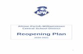 Reopening Plan - apwschools.org€¦ · Altmar-Parish-Williamstown Central School District works with CiTi BOCES Public Relations Department to ensure our website is ADA compliant.