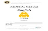 English - WordPress.comRemedial Module English -11th Grade Dear Student: We are providing you with this module as a tool to assist you with the skills you need for your English class.