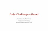 Debt Challenges Aheadpubdocs.worldbank.org/en/279261591034194246/Debt-and... · Debt Challenges Ahead Carmen M. Reinhart Harvard University The World Bank, June 1, 2020 1. Roadmap