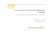 GemStone/S Installation Guide - GemTalk Systems GemStone/S 6.5.6 Installation Guide for Solaris 2 GemStone