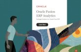 Ebook: Oracle Fusion ERP AnalyticsOracle Fusion ERP Analytics is designed from the ground up to unlock the value of data with powerful, pre-built, and extensible capabilities that