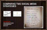 COMPARING TWO SOCIAL MEDIA STRATEGIESjonathansackheim.com/downloads/Social_Media_Strategy_Comparis… · + Facebook + Twitter + Email + Web Content + Pay-per-click + SEO + Analytics