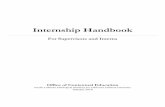 Internship Handbook - Pacific Lutheran Theological Seminary€¦ · January 2016 . Internship Handbook 1 ... the Office of Contextual Education by the supervisor, intern, and internship