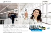 Cellular M2M Communication - Intel · In which regions or countries do you want to deploy our M2M application? Is it a mobile M2M application moving in different geographical regions?