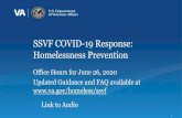 SSVF COVID-19 Response: Homelessness Prevention · • Currently have 2 SSVF grants: Jefferson County, KY / Multi-State Grant (four state coverage) • Serving 950-1100 households