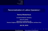 Renormalization of Lattice Operators IIntroduction nEDM Mixing Renormalization Conclusions Lattice QCD Euclidean Space Introduction Lattice QCD Lattice is a nonperturbative formulation