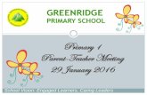 Primary 1 Parent-Teacher Meeting 29 January 2016 · 2016 PARENT-TEACHER MEETING Level Vision: ... Concurrent sessions during PTM ... Student Leadership Challenge (Kouzes & Posner)