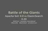Battle of the Giants - ApacheConarchive.apachecon.com/eu2012/.../aceu-2012...solr-4_0-vs-elasticsea… · Battle of the Giants Apache Solr 4.0 vs ElasticSearch 0.20 Rafał Kuć –