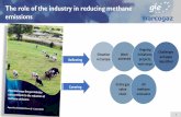 The role of the industry in reducing methane emissions · biomethane plants LNG carrier: ship Production Gathering and processing Upstream transport Liquefaction Transmission and
