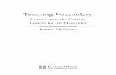 Teaching Vocabulary - Peter Struttpeterstrutt.co.uk/wp-content/uploads/2018/12/McCarten-Teaching... · What can a corpus tell us about vocabulary? What is a corpus? A corpus is basically