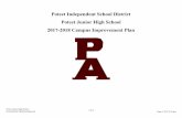 2017-2018 Campus Improvement Plan Poteet Independent ...ww1.poteetisd.org/district/wp-content/uploads/2014/... · Poteet Independent School District Poteet Junior High School 2017-2018