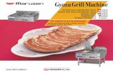 Easily and quickly grill a large amount of popular gyoza ... · MAZE-PR4 MAZE-PR6 Model External dimension (mm) Pan dimension (mm)Number of pans 1 1 Weight （kg） 59.0 70.0 15A
