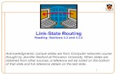 Link-State Routingsharif.edu/~kharrazi/courses/40443-972/12LinkState.pdf · Link-State Routing Reading: Sections 4.2 and 4.3.4 Acknowledgments: Lecture slides are from Computer networks