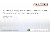 HCAHPS Hospital Environment Domain: Promoting a Healing … · 2014-06-26 · TIPS for PATIENTS: Your room smells clean and is clutter -free – because it is cleaned every day. You