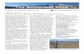 The Wilderness Voice - Montana Wilderness Associationwildmontana.org/downloads/MGC_Fall_2016_issue.pdf · like to work and live in Yellowstone during all four seasons, and also the