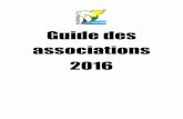 Guide des associations 2016 · 2017-02-13 · 3 Associations culturelles et artistiques - - - - - - - - - - - pages 4 à 7 4 Associations de loisirs et loisirs créatifs - - - - -