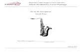 Music Proficiency Level Package · Saxophone - Level Two - Page 2/24 This comprehensive package outlines the required material to achieve a Music Proficiency Level. Be sure to READ
