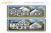 PORTLAND MODEL - Custom Home Group...finished 2 car garage interior 20’6” x 20’6” exterior 21’0” x 21’0” dining room 13’0” x 12’9” kitchen 15’3” x 11’0”