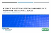 AUTOMATE YOUR ANTIBODY PURIFICATION WORKFLOW AT ... · laboratory-scale chromatography systems at Bio-Rad Laboratories. She is responsible for the NGC chromatography system and the
