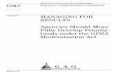 GAO-13-174, Managing For Results: Agencies Should More ... · MANAGING FOR RESULTS Agencies Should More Fully Develop Priority Goals under the GPRA Modernization Act April 2013 GAO-13-174