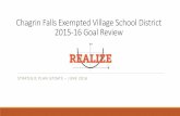 Chagrin Falls Exempted Village School District 2015-16 ... - Strategic... · The “REALIZE U” project implementation in 2016-19 aligns with the district’s ... Progress Report