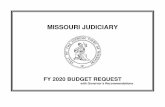 MISSOURI JUDICIARY€¦ · judiciary staff consistent with its classification and compensation study. These incremental steps (phases one and two) of the judiciary’s 21st Century