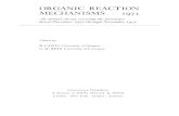 ORGANIC REACTION MECHAN I SMS I 97...ORGANIC REACTION MECHAN I SMS I 97 I An annual survey covering the literature dated December I 970 through November I 97 I Edited by B. CAPON University