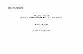 Multi-Port Fast Ethernet Print Server1].pdf · Multi-Port Fast Ethernet Print Server FPS-3300 User’s Manual 1