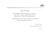 JAL Group FY2006-2010 Medium-Term Business Plan Presentationrgst.jal.com/en/investor/library/results_briefing/pdf/setsumei_060404.… · 0 ©JAL 2006 JAL Group FY2006-2010 Medium-Term