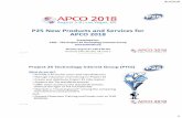 P25 New Products and Services for APCO 2018 · Avtec 845 Bosch Security-Telex Dispatch 578 Catalyst 1618 Cobham 745 Compliance Testing 1259 Futurecom Systems Group 1318 Inter-Talk