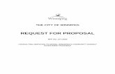 REQUEST FOR PROPOSAL - Winnipeg · B7.2.1 If a Proposal is submitted jointly by two or more persons, each and all such persons shall identify themselves in accordance with B7.2. B7.3