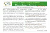 Dancing Horse News · 2018-09-06 · think, I've been able to open my mind up to new training possibilities. ... So Ive started reminding myself of everything Ive learned and preparing