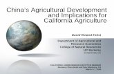 China’s Agricultural Development and Implications …are.berkeley.edu/~dwrh/Slides/CAES_DRH_China.pdfANZ 147% US Support is Less Trade Distorting Source: World Bank. US support measures