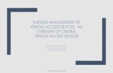 Nursing Management of Venous Access Devices: An Overview ... · syringe barrel equal to a 10 ml syringe and are acceptable to use NO heparin for heparin- induced thrombocytopenia