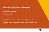 Renal Capability framework - Synergy Video Events · 2019-10-23 · Capability frameworks - background Targeting zero, the review of hospital safety and quality assurance in Victoria