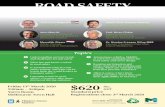 ROAD SAFETY SYMPOSIUM · and challenges in road safety. What has and hasn’t worked in road safety Is Australia meeting its road safety targets, and what can be . learnt from the