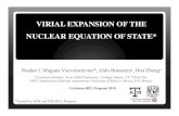 VIRIAL EXPANSION OF THE NUCLEAR EQUATION OF STATE* presentation... · 2019-07-03 · Phase transition Phase transition have been predicted theoreti cally through the study of the