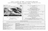 Our Lady of Mt. Carmel Church · 2018-09-09 · Page 3 ~ 577~ Our Lady of Mt. Carmel RCIA: Rite of Christian Initiation of Adults RCIA is a process of faith formation for people who