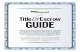 PRESENTS Title Escrow GUIDE - theMReport.comMay 05, 2018  · experienced, and most recognized title and escrow companies in the industry. These reliable firms make the origination