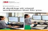 A desktop sit-stand workstation that fits you.content.etilize.com/Manufacturer-Brochure/1039042237.pdfDesk, Converts Desk to Sit Stand Workstation, Includes Gel Wrist Rest and Mouse